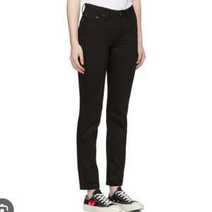 Acne South Straight Leg Jeans in stay black